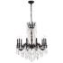 Rosalia 10 Lt Dark Bronze Chandelier Clear