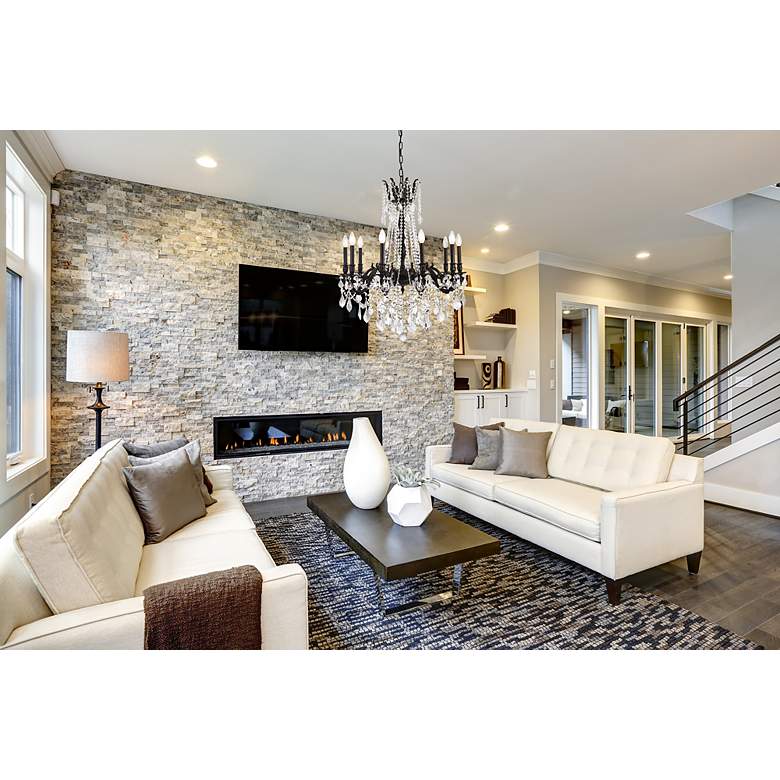 Image 3 Rosalia 10 Lt Dark Bronze Chandelier Clear more views