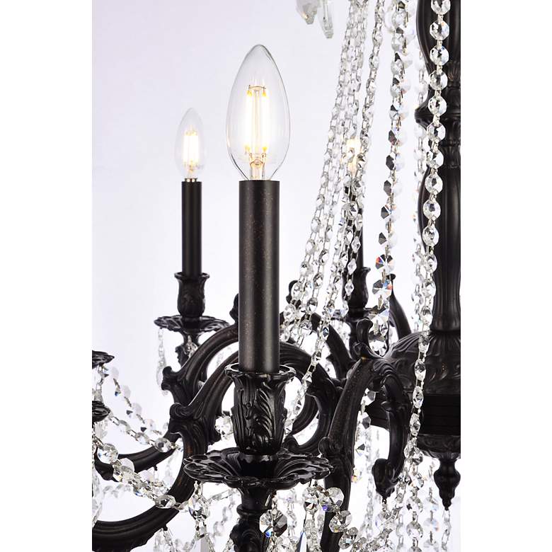 Image 6 Rosalia 10 Lt Dark Bronze Chandelier Clear more views