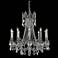 Rosalia 10 Lt Pewter Chandelier Clear