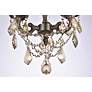 6_Rosalia 13" Pewter and Crystal Candelabra Traditional Ceiling Light more views