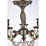 7_Rosalia 13" Pewter and Crystal Candelabra Traditional Ceiling Light more views