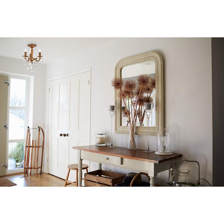 Image 3 Rosalia 13" Wide French Gold 3-Light Ceiling Light more views
