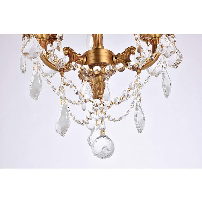Image 5 Rosalia 13" Wide French Gold 3-Light Ceiling Light more views