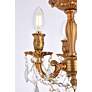 6_Rosalia 13" Wide French Gold 3-Light Ceiling Light more views
