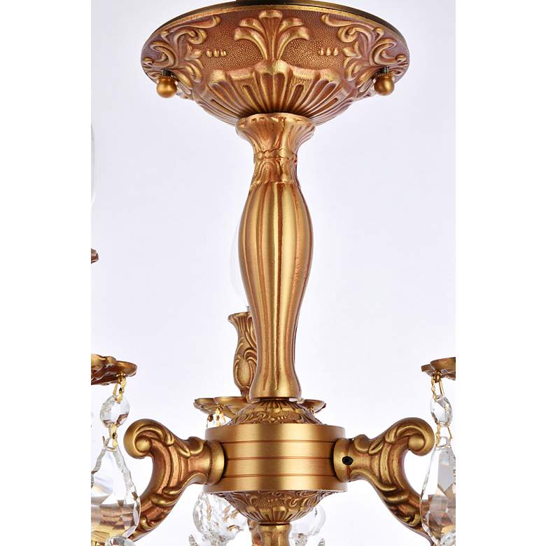 Image 7 Rosalia 13" Wide French Gold 3-Light Ceiling Light more views