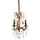 Rosalia 13" Wide French Gold Crystal 3-Light Pendant