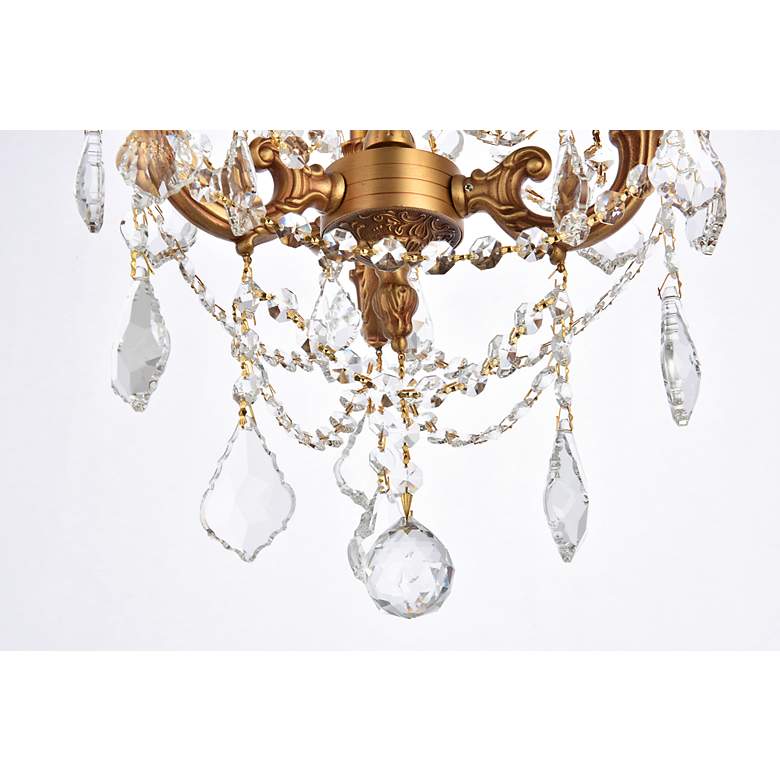 Image 6 Rosalia 13" Wide French Gold Crystal 3-Light Pendant more views