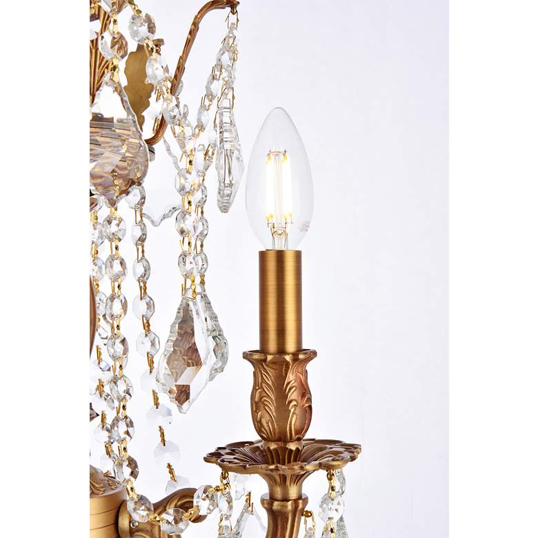 Image 7 Rosalia 13" Wide French Gold Crystal 3-Light Pendant more views