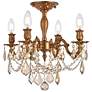 2_Rosalia 17" Wide French Gold 4-Light Ceiling Light