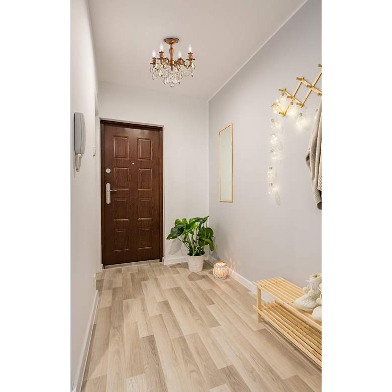 Image 3 Rosalia 17" Wide French Gold 4-Light Ceiling Light more views