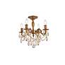 4_Rosalia 17" Wide French Gold 4-Light Ceiling Light more views