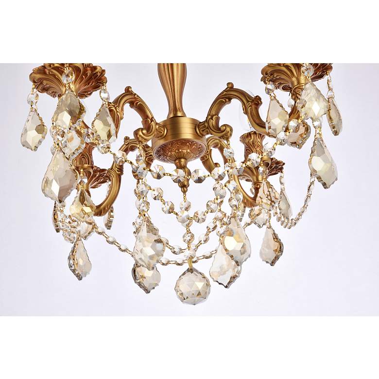 Image 5 Rosalia 17" Wide French Gold 4-Light Ceiling Light more views