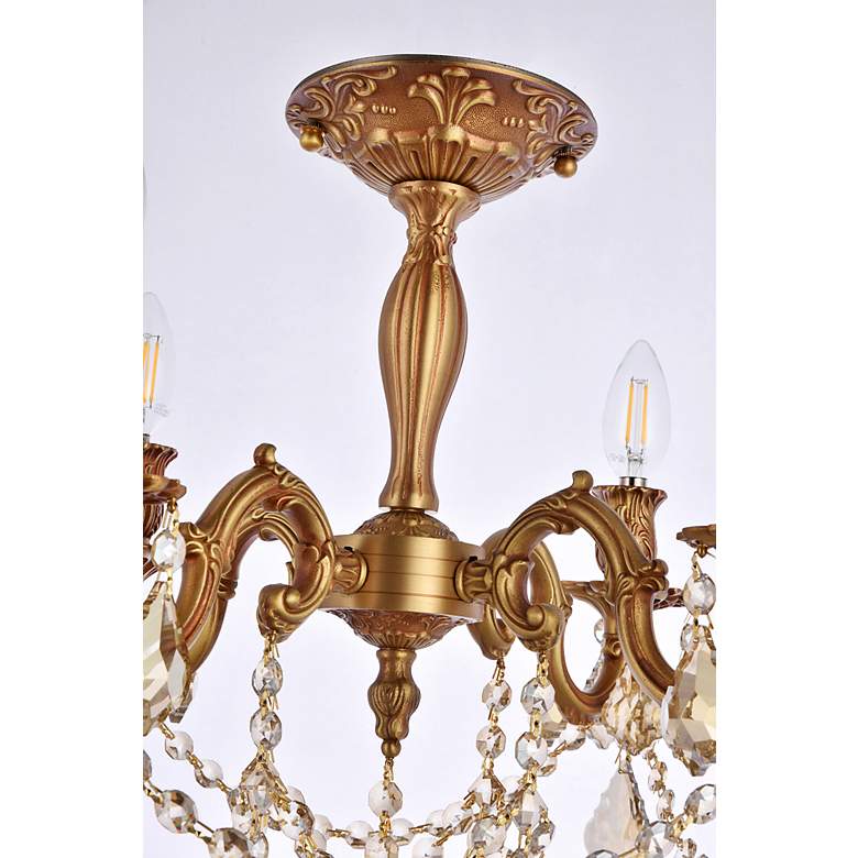 Image 6 Rosalia 17" Wide French Gold 4-Light Ceiling Light more views