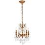 3_Rosalia 17" Wide French Gold Crystal 4-Light Pendant