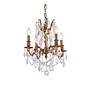 5_Rosalia 17" Wide French Gold Crystal 4-Light Pendant more views