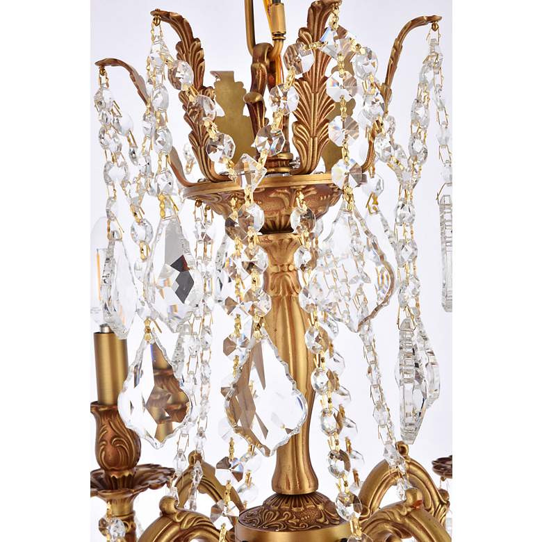 Image 7 Rosalia 17" Wide French Gold Crystal 4-Light Pendant more views