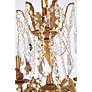 7_Rosalia 17" Wide French Gold Crystal 4-Light Pendant more views