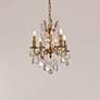 1_Rosalia 17"W French Gold and Crystal 4-Light Pendant Light
