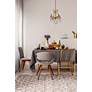 3_Rosalia 17"W French Gold and Crystal 4-Light Pendant Light more views