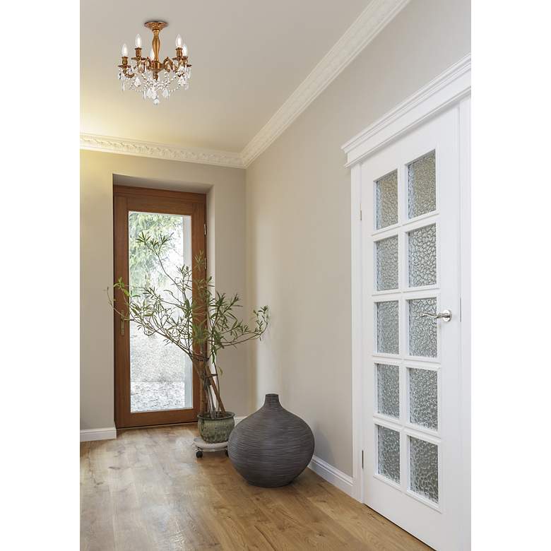 Image 4 Rosalia 18" Wide French Gold 5-Light Ceiling Light more views