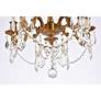 6_Rosalia 18" Wide French Gold 5-Light Ceiling Light more views