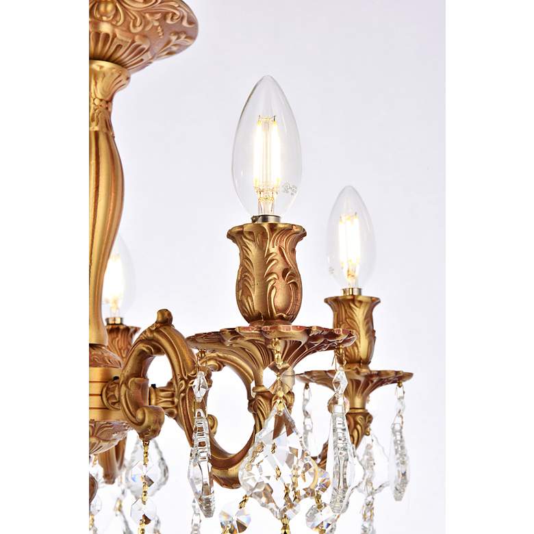 Image 7 Rosalia 18" Wide French Gold 5-Light Ceiling Light more views