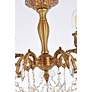 Rosalia 18" Wide French Gold 5-Light Ceiling Light in scene