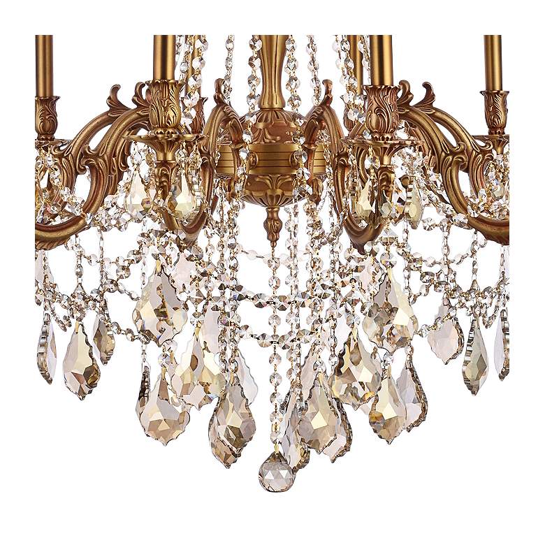 Image 2 Rosalia 28 inch Wide French Gold Crystal 10-Light Chandelier more views