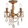 2_Rosalia 3 Lt French Gold Flush Mount Golden Teak