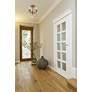 3_Rosalia 3 Lt French Gold Flush Mount Golden Teak more views