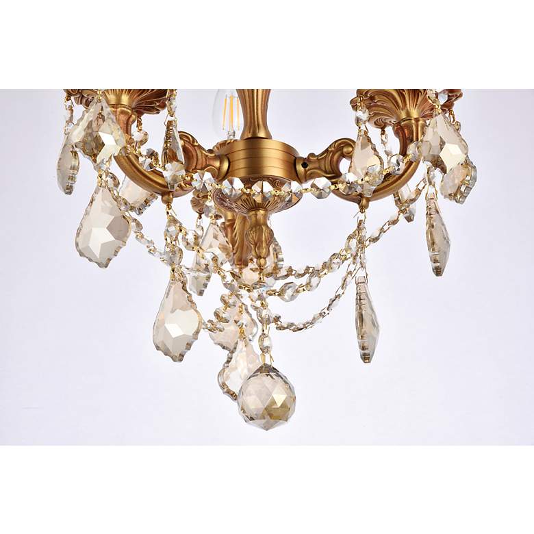 Image 5 Rosalia 3 Lt French Gold Flush Mount Golden Teak more views
