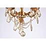 5_Rosalia 3 Lt French Gold Flush Mount Golden Teak more views