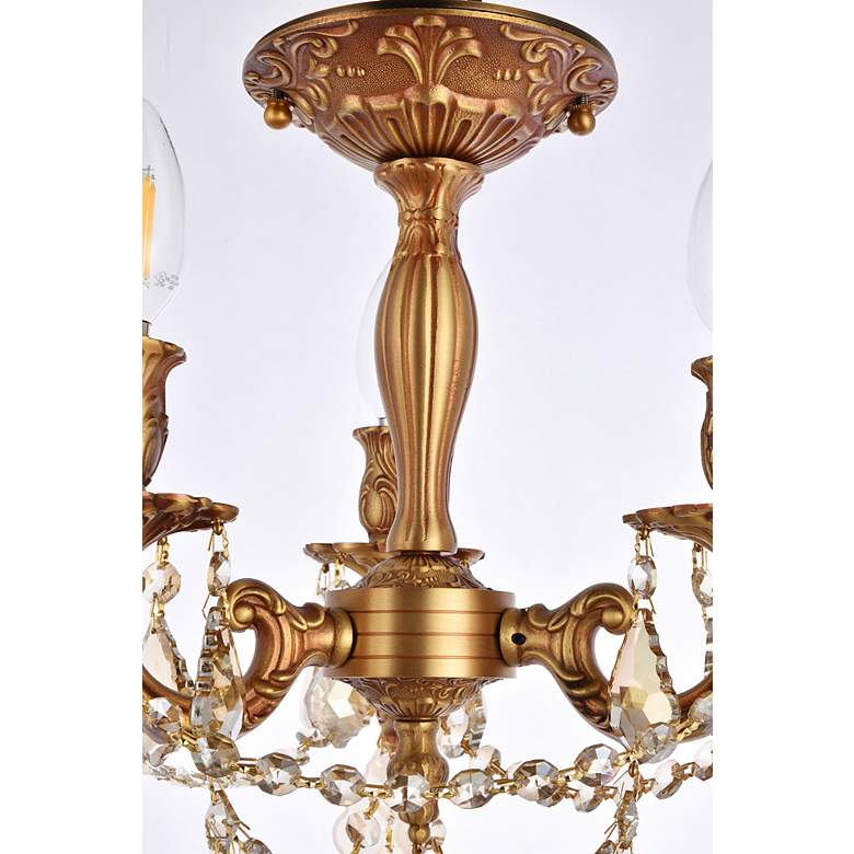 Image 6 Rosalia 3 Lt French Gold Flush Mount Golden Teak more views