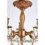 6_Rosalia 3 Lt French Gold Flush Mount Golden Teak more views