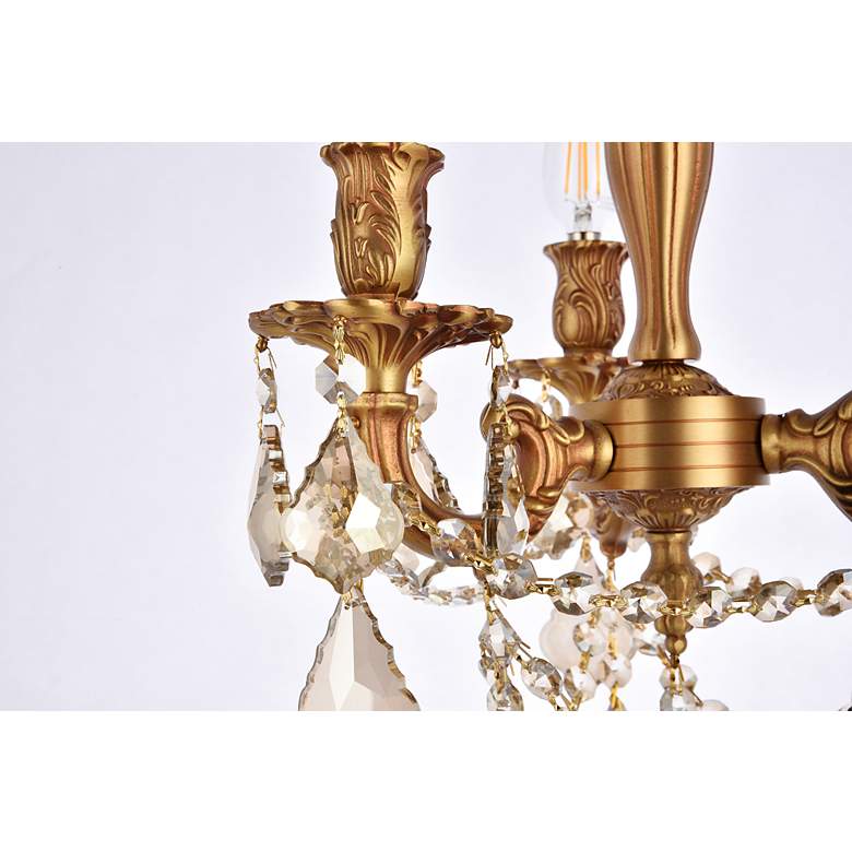 Image 7 Rosalia 3 Lt French Gold Flush Mount Golden Teak more views