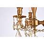 7_Rosalia 3 Lt French Gold Flush Mount Golden Teak more views