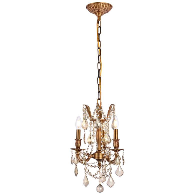 Image 1 Rosalia 3 Lt French Gold Pendant Golden Teak