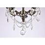 5_Rosalia 3 Lt Pewter Flush Mount Clear more views