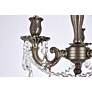 7_Rosalia 3 Lt Pewter Flush Mount Clear more views