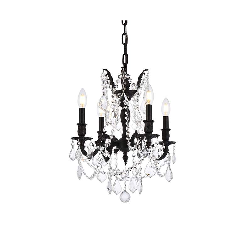Image 4 Rosalia 4 Lt Dark Bronze Pendant Clear more views
