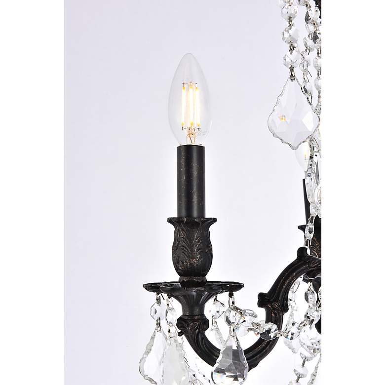 Image 6 Rosalia 4 Lt Dark Bronze Pendant Clear more views