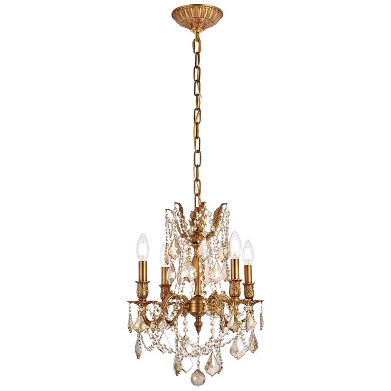 Image 1 Rosalia 4 Lt French Gold Pendant Golden Teak