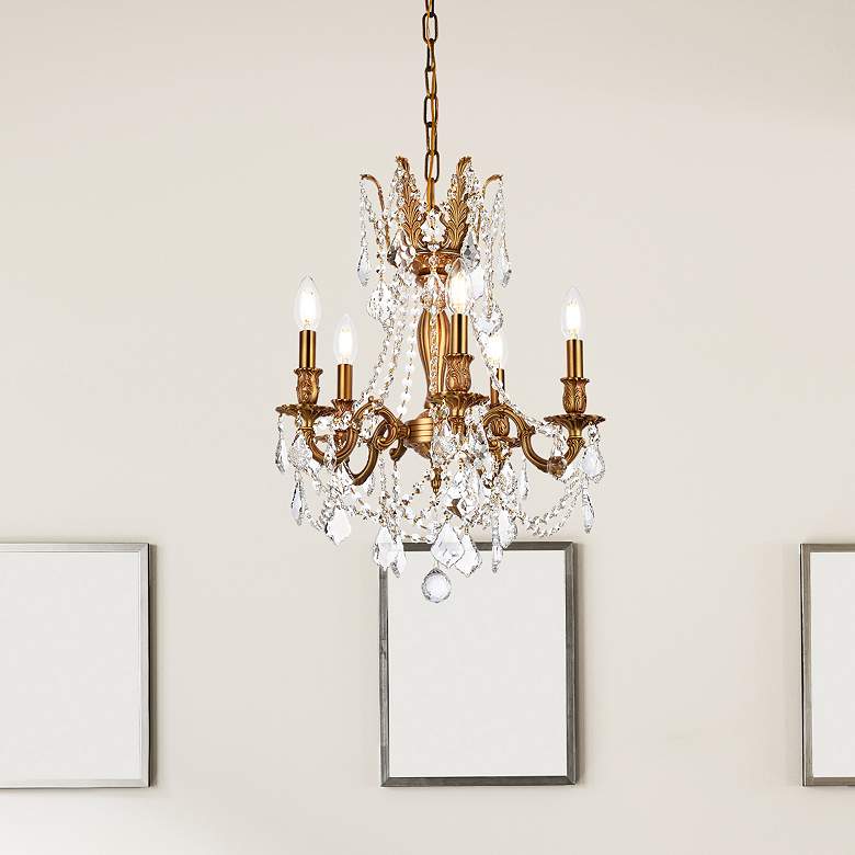 Image 1 Rosalia 5 Lt French Gold Pendant Clear