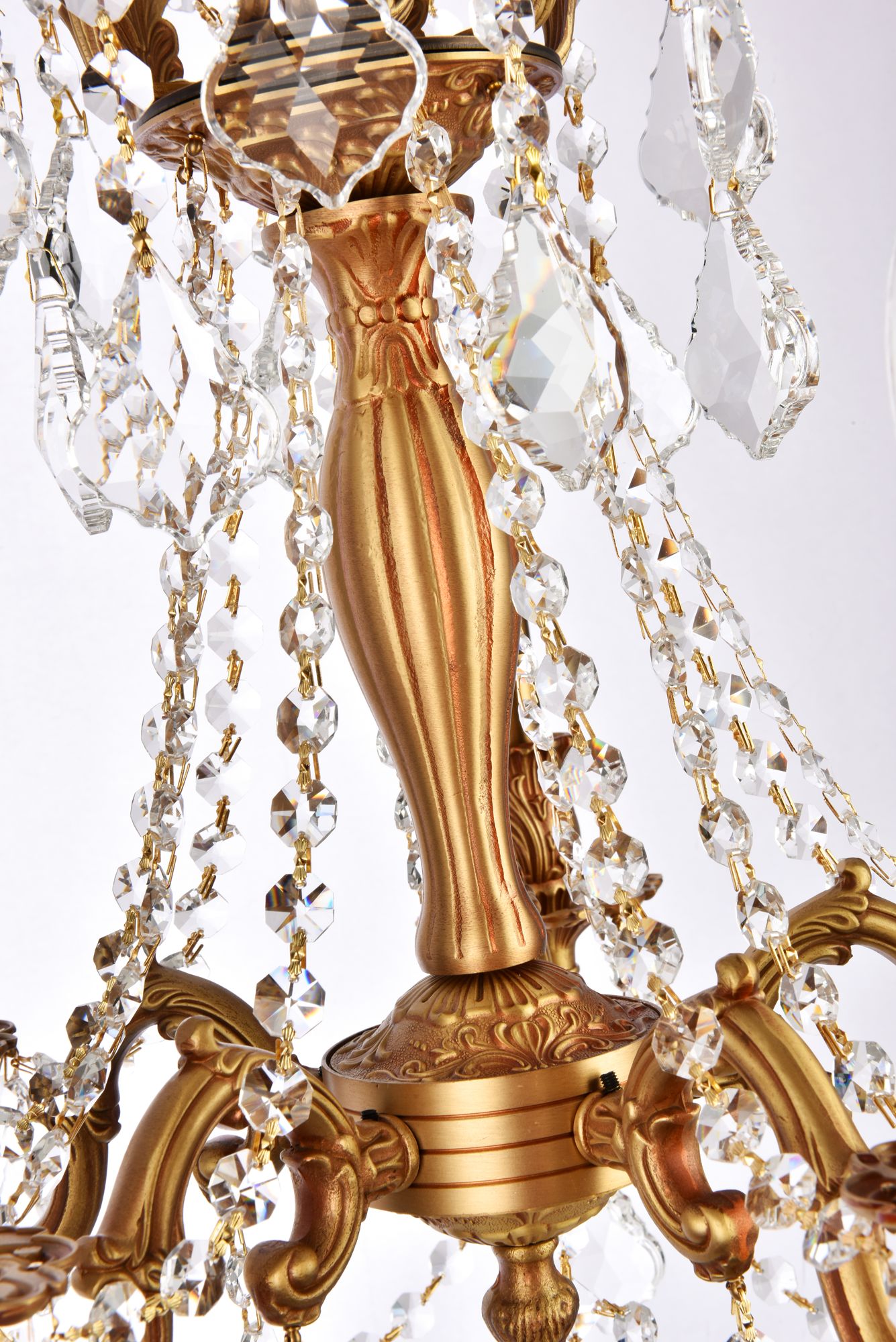 Image 7 Rosalia 5 Lt French Gold Pendant Clear more views