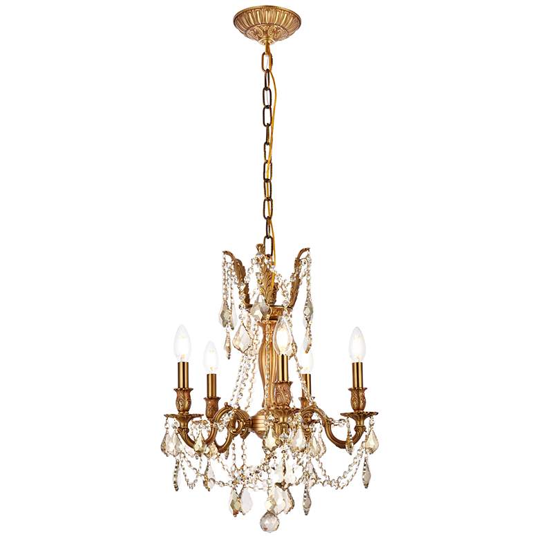 Image 2 Rosalia 5 Lt French Gold Pendant Golden Teak