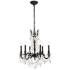 Rosalia 6 Lt Dark Bronze Chandelier Clear