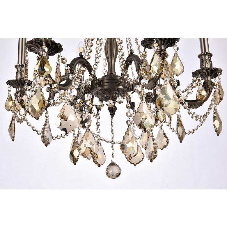 Image 5 Rosalia 6 Lt Pewter Chandelier Golden Teak more views