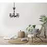 Thumbnail3 of Rosalia 8 Lt Dark Bronze Chandelier Clear more views