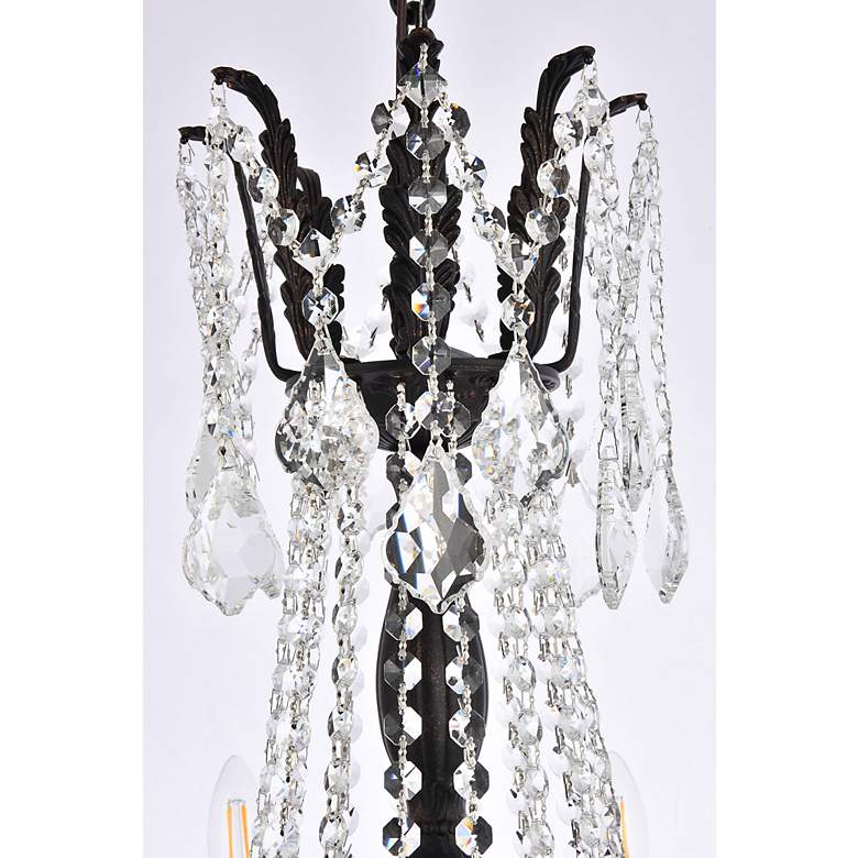 Image 7 Rosalia 8 Lt Dark Bronze Chandelier Clear more views